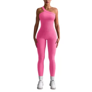 Asymmetrical One Piece Ribbed Bodysuit (5 Pack)